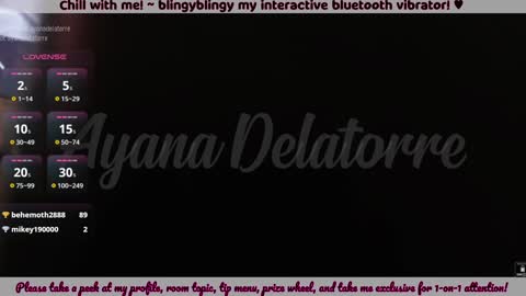 Ayana Delatorre online show from January 31, 4:36 am