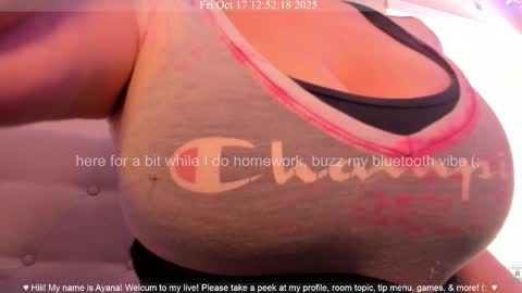 Ayana Delatorre online show from October 17, 7:51 pm