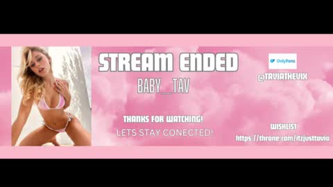 Baby Tavia online show from March 5, 7:17 pm