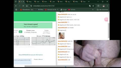 dave33652254 online show from March 4, 5:45 pm