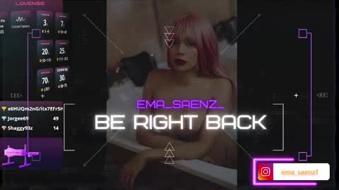 Snapshot of ema_saenz_ chatting on February 10, 7:26 am Sofia online show from February 10, 7:26 am