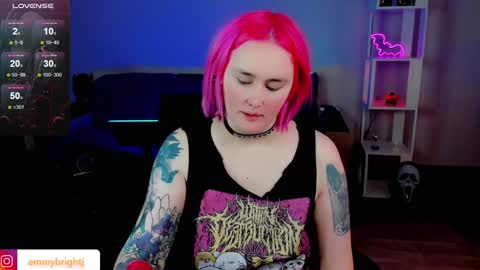 Snapshot of emmybrightj_ chatting on February 3, 4:46 am Emmy Bright     50  online show from February 3, 4:46 am