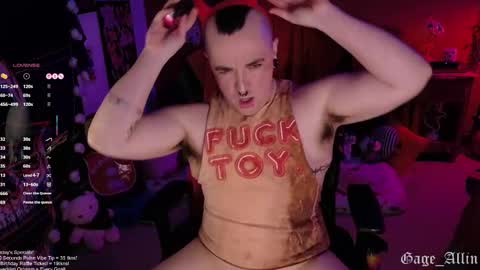 Gage Allin AKA Alpha Pussy online show from November 3, 12:33 am