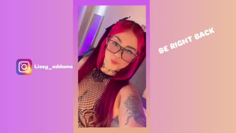 Snapshot of lissy_addams chatting on February 20, 10:26 pm Lissy online show from February 20, 10:26 pm