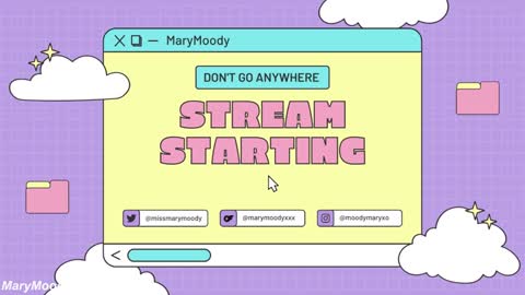 Mary Moody online show from September 12, 11:40 pm