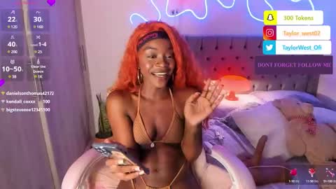 Snapshot of miss_west chatting on February 27, 8:24 am Tay Tay Independent Model   online show from February 27, 8:24 am