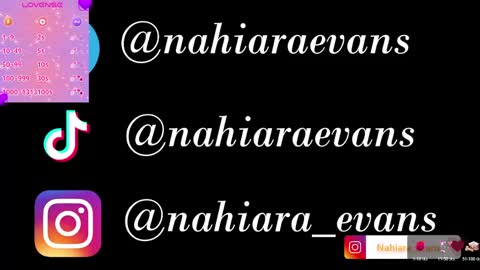 NAHIARA EVANS online show from May 21, 11:44 pm