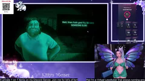 Snapshot of sassykittyn chatting on October 28, 6:03 am Sassy Sami Kittyn online show from October 28, 6:03 am