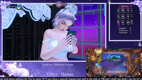 Snapshot of sassykittyn chatting on February 6, 9:22 am Sassy Sami Kittyn online show from February 6, 9:22 am