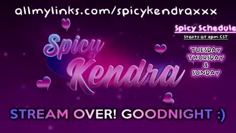 Snapshot of spicykendra chatting on March 12, 6:18 am Kendra online show from March 12, 6:18 am