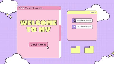 Snapshot of violetttflowers chatting on October 25, 4:18 pm Violet Flowers online show from October 25, 4:18 pm