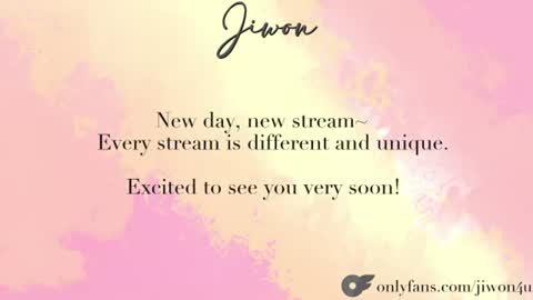 J i w o n   online show from July 21, 6:32 pm